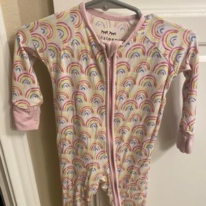 Little sleepies rainbow zippy